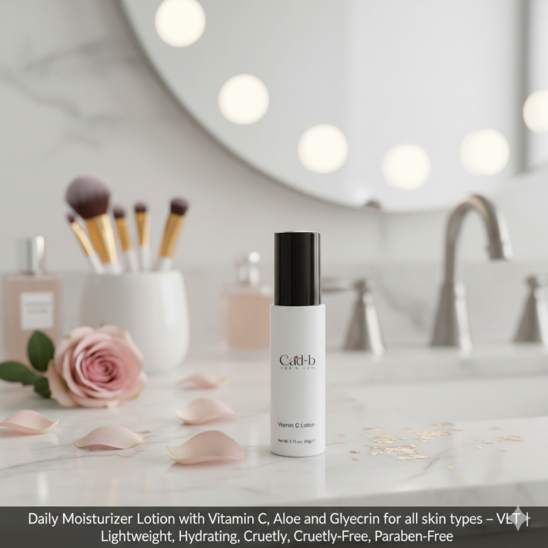 Daily Moisturizer Lotion with Vitamin C, Aloe & Glycerin – Hydrating Face Cream for All Skin Types – VLT - Image 2