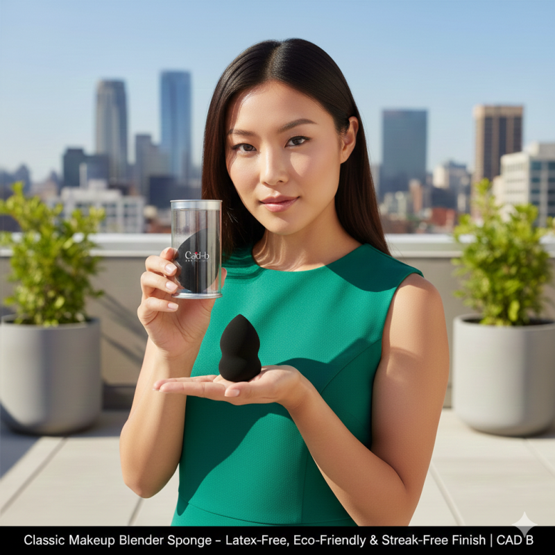 Classic Makeup Blender Sponge – Latex-Free, Eco-Friendly & Streak-Free Finish - Image 2