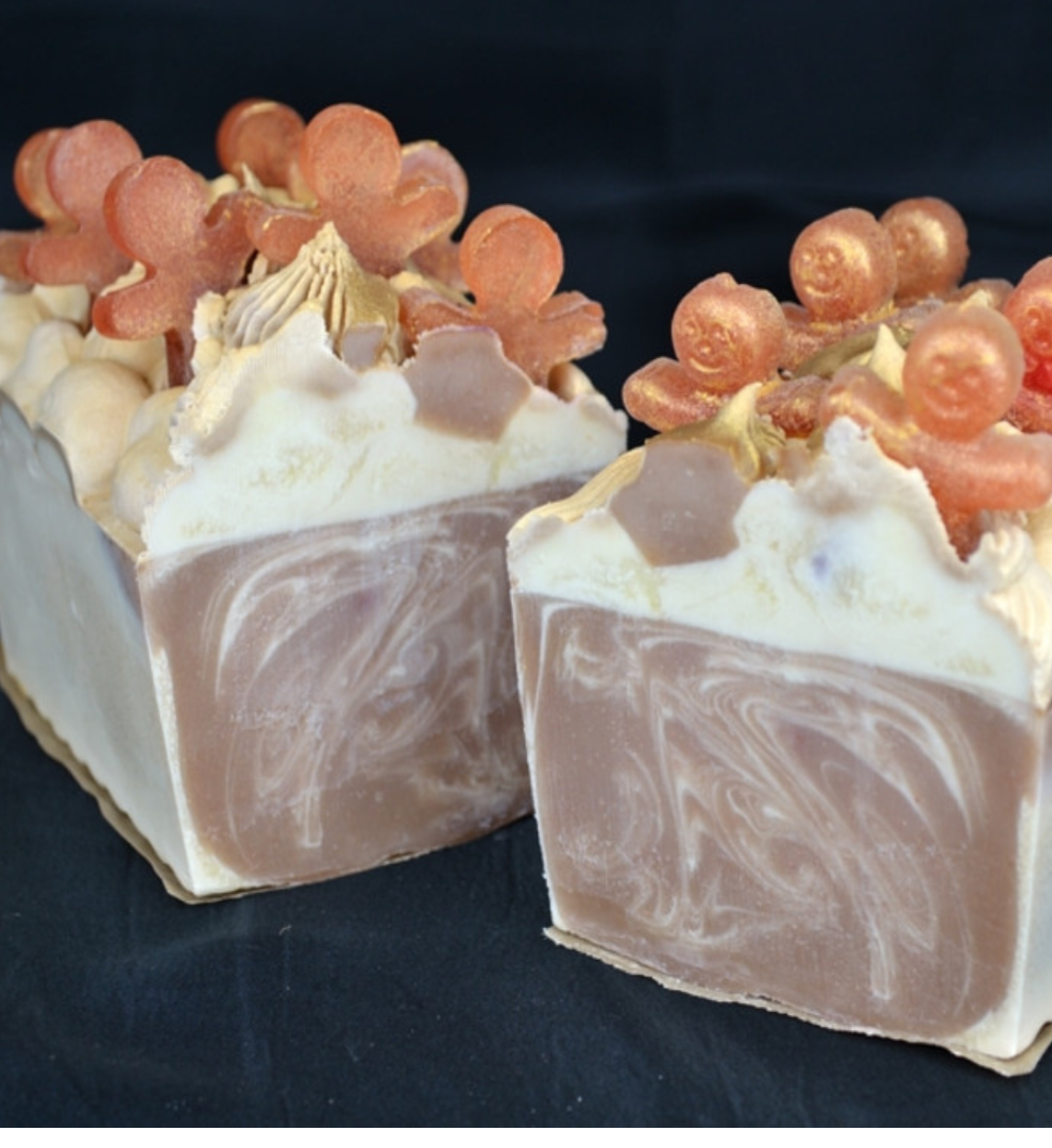 Scrumptuous Gingerbread Soap Slice - Vegan - SLS Free - Cold Process Soap