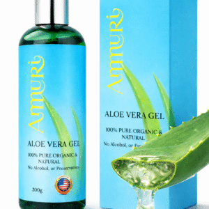 Ammuri Organic Aloe Vera Gel 5 Pack | Natural Hydrating & Soothing Gel for Face, Body & Hair | Pure, Additive-Free Skincare for All Skin Types