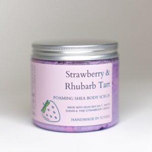 Strawberry & Rhubarb Tart Whipped Soap Scrub