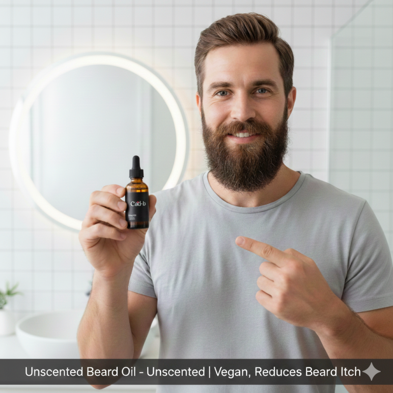 Unscented Beard Oil - Unscented | Vegan, Reduces Beard Itch - Image 2